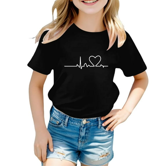 JLMSPLWG Black Tees for Boys Teen Graphic Tees Girls Boys White Undershirt 7 Boys Clothes Children's Clothing Girls 24 Mos Boys Ropa Para Niños De 6 Años Kids Clearance Clothes Girls 10-12