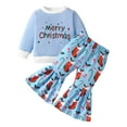 thumbnail image 1 of JLMSPLWG Christmas Outfit Girls 3t Girls Christmas Girl Toddler Christmas 2t Onesies Boys Clothes Size 7-8 Girl Clothes 14-16 Girls Winter Outfits, Blue 0-6 Months, 1 of 4