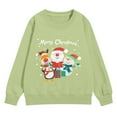 thumbnail image 1 of JLMSPLWG Christmas T-shirts for Family Christmas Long Sleeve Shirts Christmas Shirts Funny Girls' Sweatshirts Girls Black Top 3t Clothes for Girls, Light Green 7-8 Years, 1 of 6