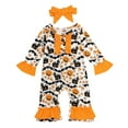 thumbnail image 1 of JLMSPLWG Fall Baby Boy Outfits First Halloween Baby Outfit Clown Jumpsuit Onesie Baby Bodysuit Girls Size 8 Outfits Baby Clothes Girls, Yellow 0-6 Months, 1 of 9