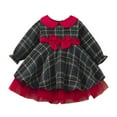 thumbnail image 1 of JLMSPLWG Fancy Christmas Dresses for Girls Christmas 12-14 Baby Christmas 6-9 Months Holiday Cocktail Dresses Girls 14-16 Clothes Thanksgiving, Red 12-18 Months, 1 of 8