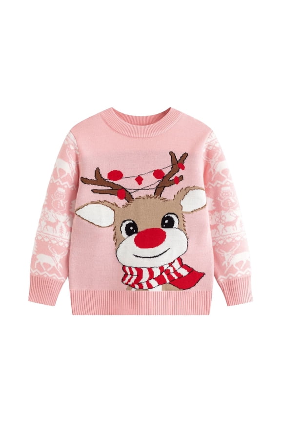 Funny Christmas Tshirts Santa Hoodie Christmas Crew Shirt Girls' Tops, Tees & Blouses 3t Sweatshirt Clothes for Girls 4-6 Toddler Boy, Pink 5-6 Years