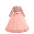 thumbnail image 1 of JLMSPLWG Girls Matching Christmas Dresses Toddler Plaid Christmas Dress Little Girls Christmas Size 5-6 Fall Dresses Cute Clothes for Girls 10-12 9, Pink 10-11 Years, 1 of 7