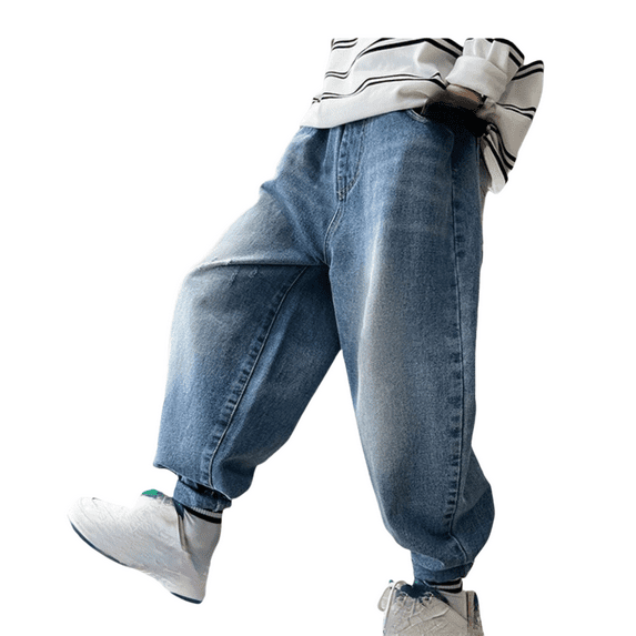 JLMSPLWG Jean 4t Boys Jeans Winter Jeans Pantalones Cargo Para Hombres Youth Boys Sweatpants Boys Size 14-16 Size 12 Girls Clothes, Blue 5-6 Years
