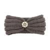 JLMSPLWG Knitted Headband for Baby Sequin Flower Rhinestone Beaded Wide Head Wrap Little Kids Soft Breathable Trendy Hairband Sweet Headband for Baby Girls