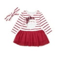 thumbnail image 1 of JLMSPLWG Little Girl Christmas Dress Christmas 18-24 Months Girl Smocked Christmas Girls Red Mini Dress Baby Girl Winter Outfits Going Home Outfit, Red 12-18 Months, 1 of 4