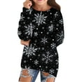 thumbnail image 1 of JLMSPLWG Merry Christmas Shirt Christmas Clothes for Cats Christmas Sweatshirts Basic Top Flower Top Childrens Clothes 7 Year Old Girl Clothes Girls, Black 11-12 Years, 1 of 5