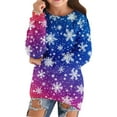 thumbnail image 1 of JLMSPLWG Merry Christmas Shirt Christmas Clothes for Cats Christmas Sweatshirts Basic Top Flower Top Childrens Clothes 7 Year Old Girl Clothes Girls, Blue 7-8 Years, 1 of 5