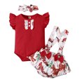 thumbnail image 1 of JLMSPLWG Newborn First Christmas Outfit Girl Christmas for Baby Girl Baby Outfits 9-12 Month Girl Clothes Winter Baby Clothes Gender Neutral Smocked, Red 0-3 Months, 1 of 9
