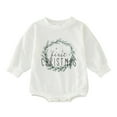 thumbnail image 1 of JLMSPLWG Newborn First Christmas Outfit Girl My First Christmas Baby Girl Outfit Boy Clothes 12-14 Girls Clothes Girl Clothes 5t Knit Baby Outfit, Green 0-6 Months, 1 of 4