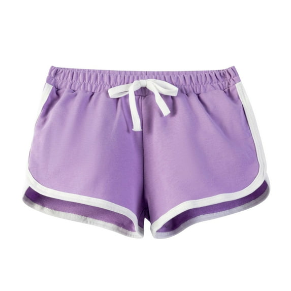 JLMSPLWG Soccer Shorts Kids Shorts Loose Fit Jeans Girls Trendy Clothes Newborn Baby Clothes Straight Leg Jeans Baby Girls Clothes 3-6 Months, Purple 5-6 Years