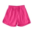 thumbnail image 1 of JLMSPLWG Summer Shorts for Girls Drawstring Short Joggers Kids Comfy Elastic Waist Short Pants Tween Girl Solid Running Athletic Shortalls Teen Girl Clothes, 1 of 9