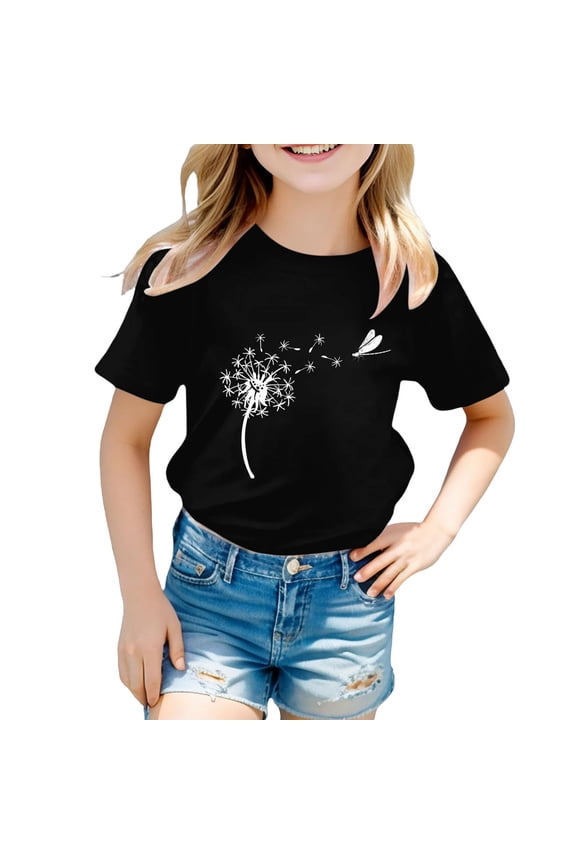 Summer Tops Teens Graphic Tees for Teens Boys Collared Shirts Size 10-12 Camisa De Niño Youth Small Girls Clothes Boys Plus Size Clothing Ropa De Niños Girls Size 9 4t Toddler Girl