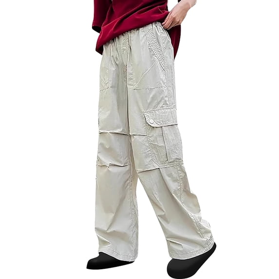 JLMSPLWG Warm Pants Soccer Pants Girls Cargo Pants Size 7-8 Kids Cargo Teen Girls Clothes 5/6 Girls Children Clothes Girls, Beige 10-11 Years