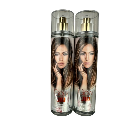 JLO GLOW Body Fragrance Mist for Women by Jennifer Lopez 8 oz (TWO PCS.)