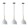 thumbnail image 1 of JLOWCO 3 Light Pendant Lighting for Kitchen Island Farmhouse,led Hanging Over Dining Table Ceiling Lights for Kitchen,Farmhouse Kitchen Lighting White (LED Bulb Include), 1 of 7