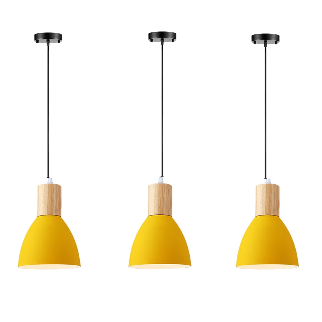 JLOWCO 3 Light Pendant Lighting for Kitchen Island Farmhouse,led ...