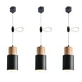 thumbnail image 1 of JLOWCO Adjustable H Track Pendant Lighting 3 Pack Living Room Modern Pendant Led Lighting Fixtures Ceiling Mini Black Lights for Kitchen Island (LED Bulb Include), 1 of 7