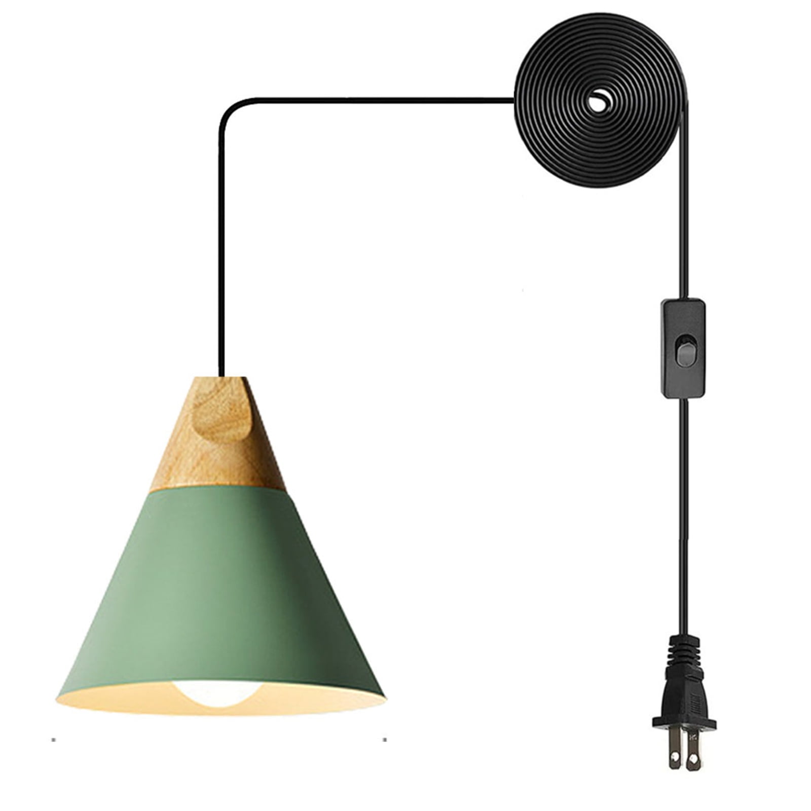 JLOWCO Plug in Pendant Light Modern Hanging Lights with Plug in Cord — free download
