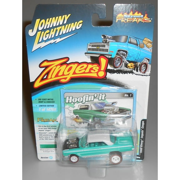 Johnny Lightning 1962 Chevy Impala Coupe Teal Zingers! Street Freaks NEW 2022