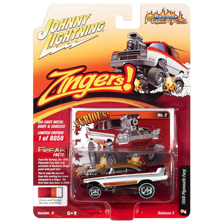 Johnny Lightning 1:64 Street Freaks Ver A 1958 Plymouth Fury
