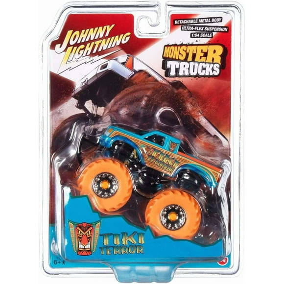 Johnny Lightning Monster Trucks Tiki Terror Diecast Car [Orange Tires]