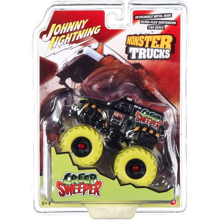 Johnny Lightning Monster Trucks Creep Sweeper Diecast Car [Green