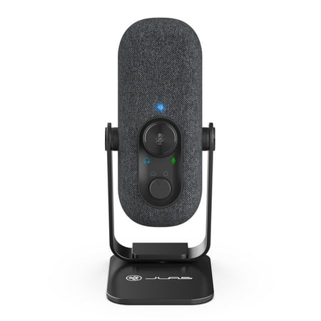 JLab Audio GO Talk USB Desktop Microphone with Dual Condensers for Studio Quality Recordings and Broadcasts