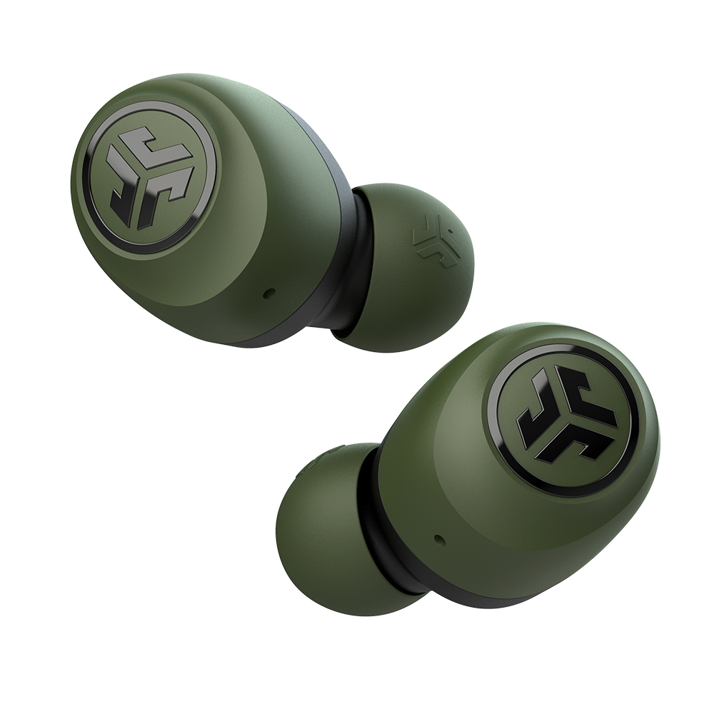 JLab Audio Go Air True Wireless Earbuds + Charging Case, Army Green, Dual Connect, IP44 Sweat Resistance, Bluetooth 5.0 Connection, 3 EQ Sound Settings: JLab Signature, Balanced, Bass Boost - image 1 of 7