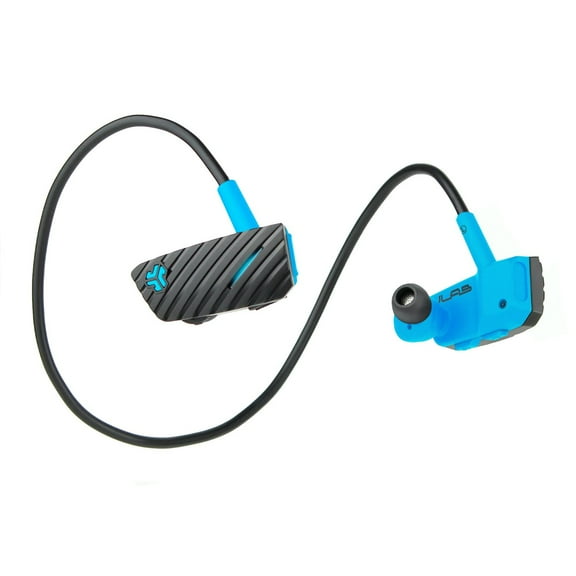 JLab Audio Go - Headset - in-ear - behind-the-neck mount - Bluetooth - wireless - black/blue