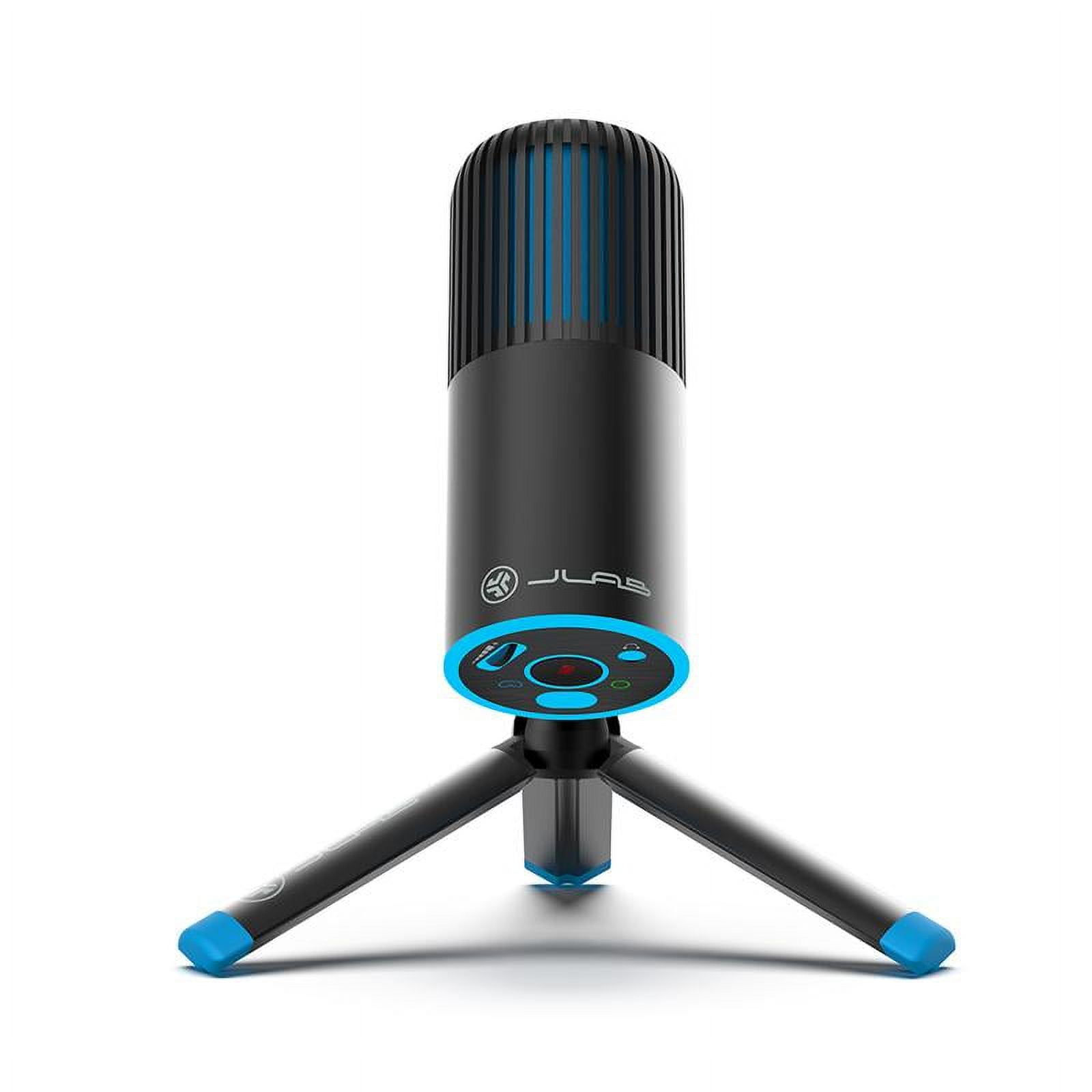 JLab Audio Talk Go USB Microphone | USB-C Output | Cardioid or Omnidirectional | 96k Sample Rate | 20Hz - 20kHz Frequency Response | Volume Control and Quick Mute | Plug and Play