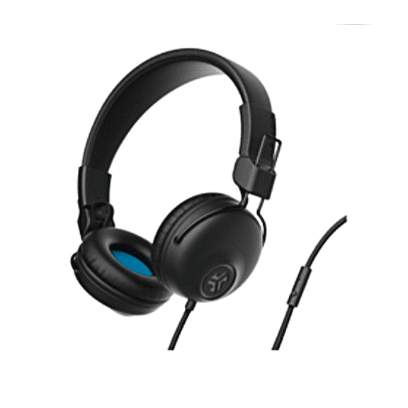 JLab Audio Wired On-Ear Headphones - Black