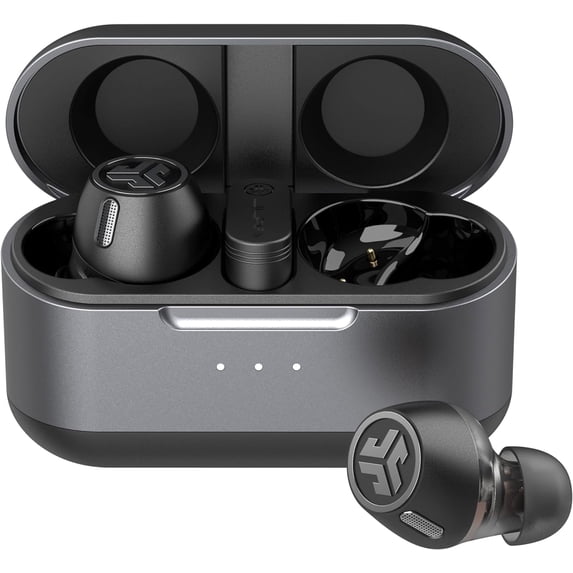 JLab Epic Lab Edition Noise Cancelling Earbuds, Hybrid ANC, 56+ Hours Bluetooth, Wireless Charging