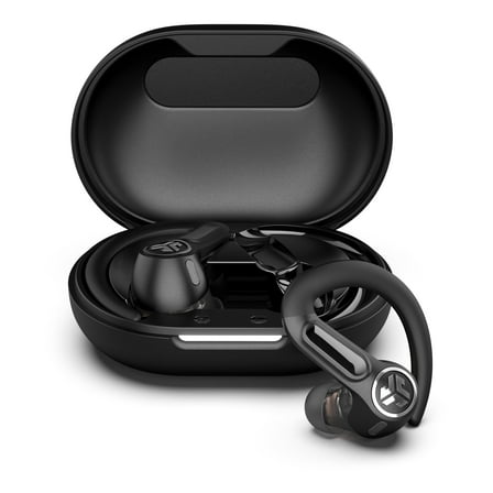 JLab Epic Sport 3 Active Noise Cancelling Earbuds, True Wireless, Black, Earhook, 52+ Hr Playtime, Dual Drivers,  IP66