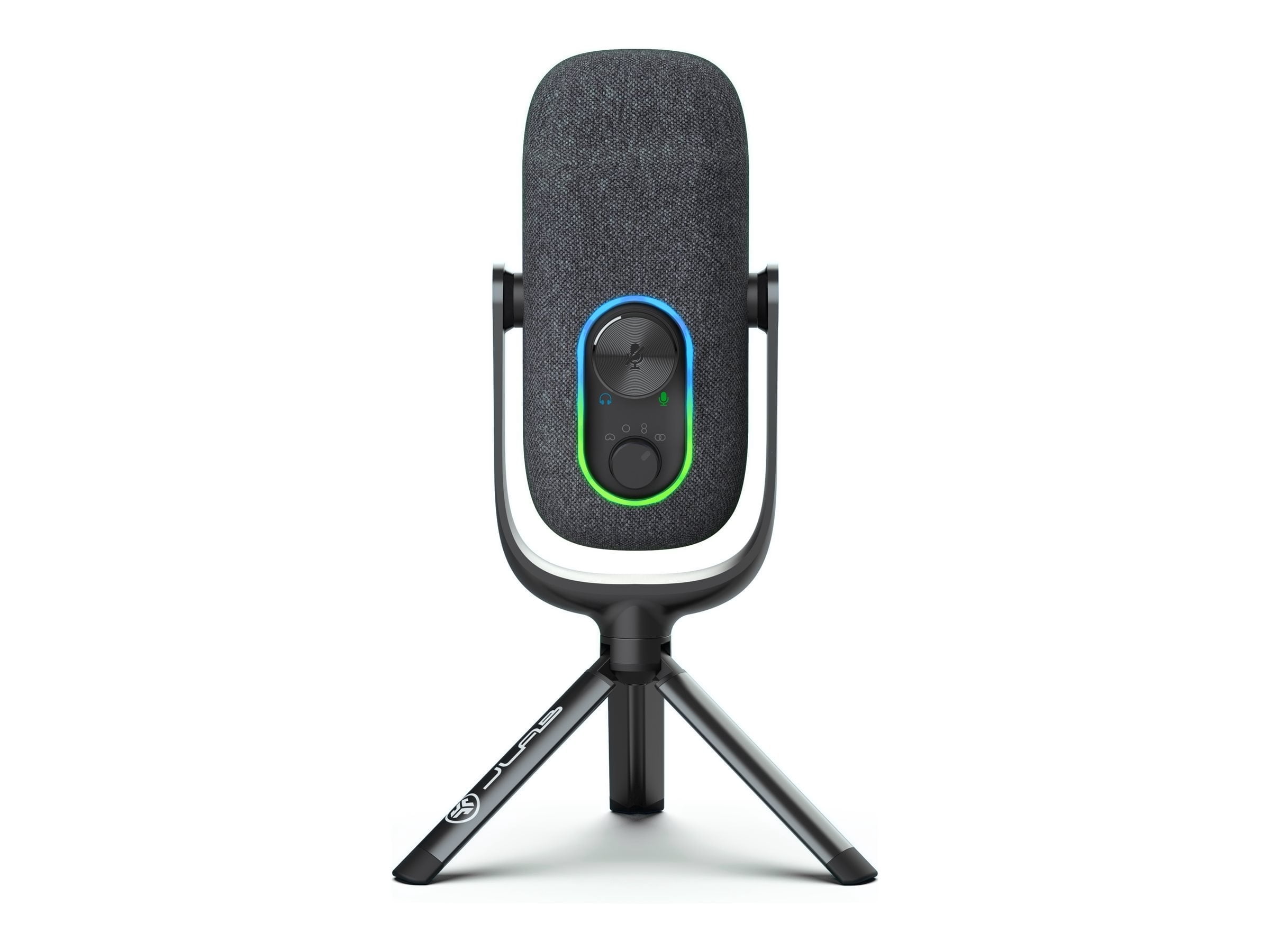 JLab Epic Talk Gaming, Podcasting & Streaming Microphone, Professional Grade Recording Mic, 92kHz/24BIT Clarity, 4+ft USB-C Cable, Versatile Mounting, 4 Directional Pattern Modes, Gain Control