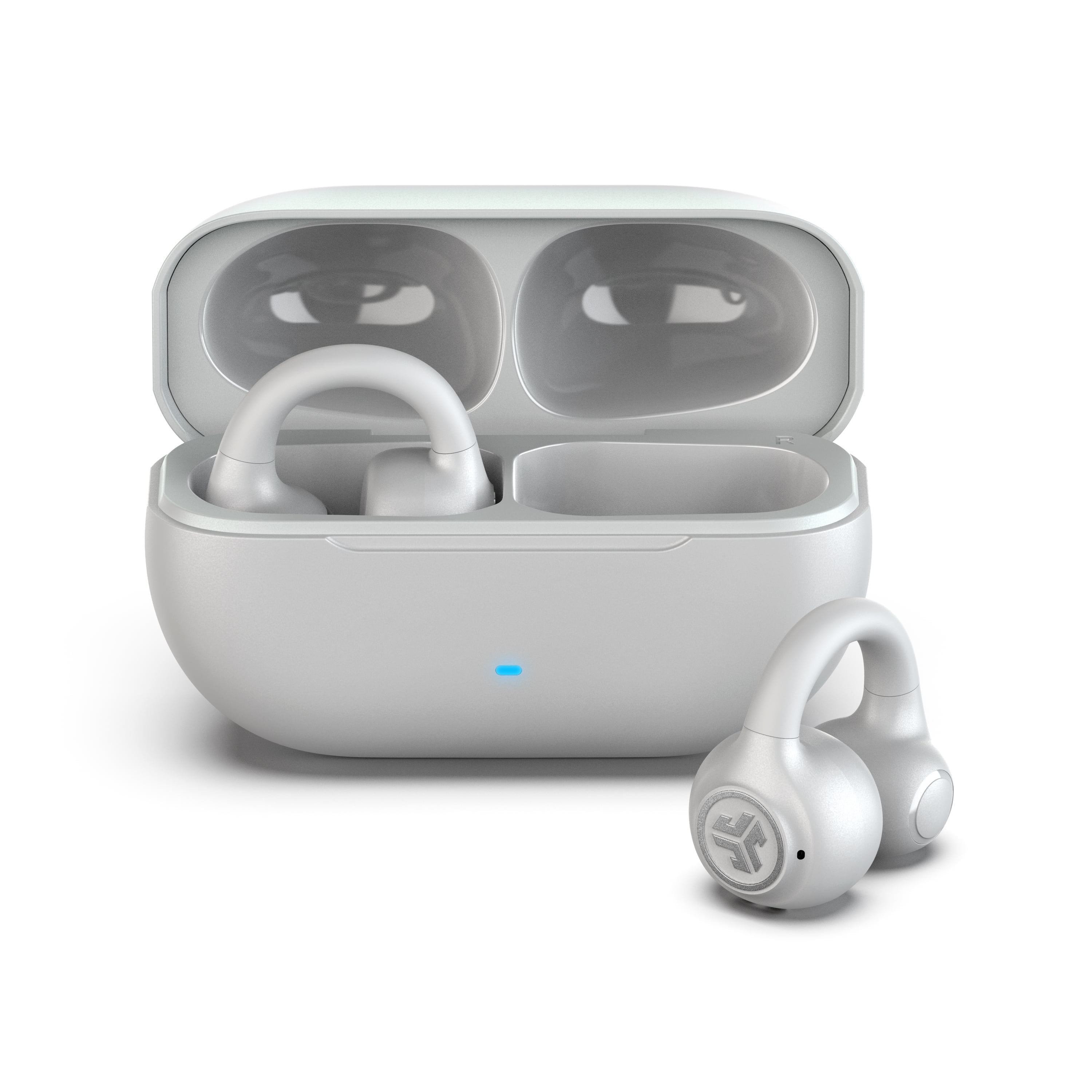 イヤホン JLab Flex Open Earbuds Cloud White JLab Flex Open Earbuds, White, Open-Ear Clip Design, 21+ Hr