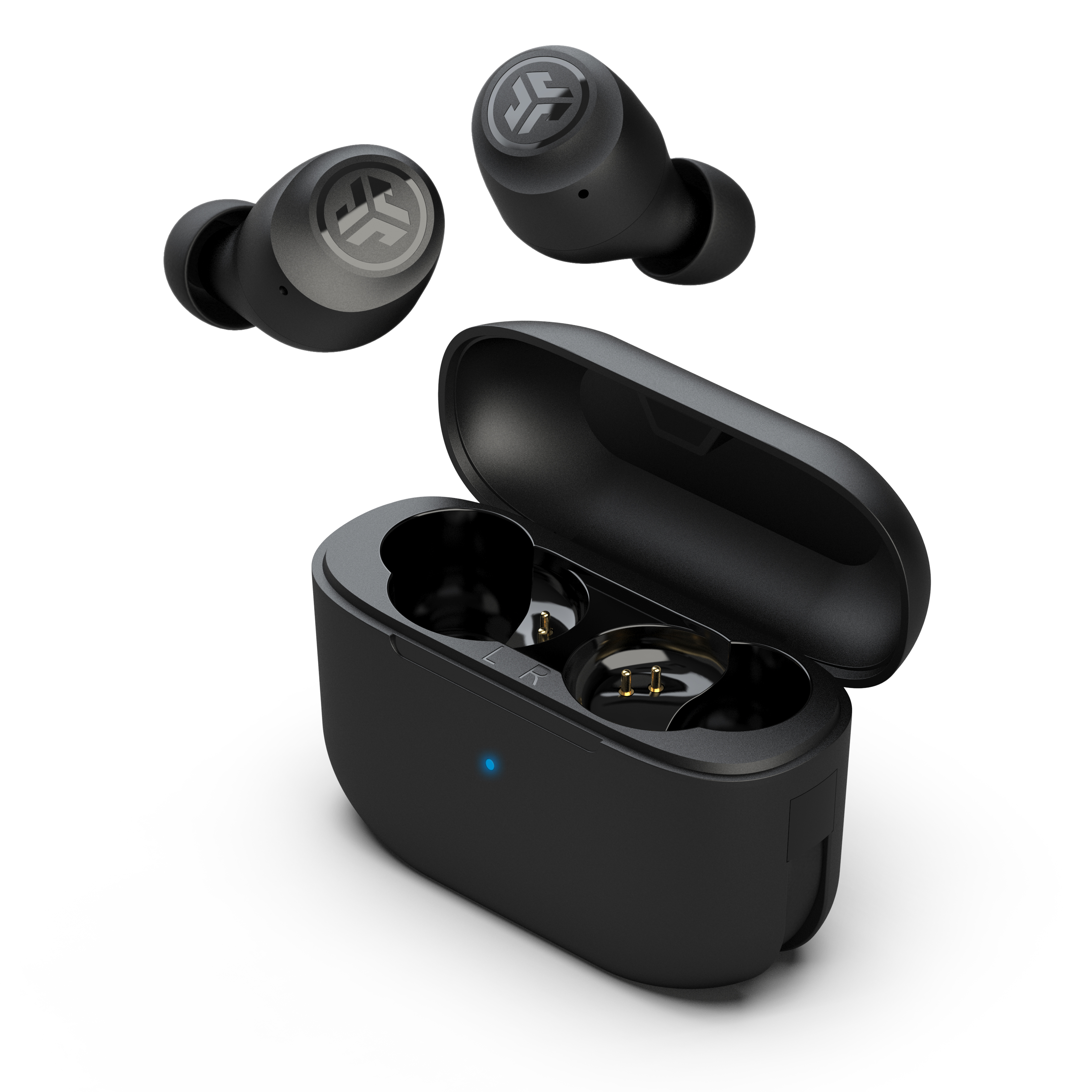 JLab Go Air Pop Bluetooth Earbuds, True Wireless with Charging Case, Black - image 1 of 8