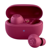 JLab GO Pop ANC Bluetooth Earbuds, Charging Case, Fuchsia