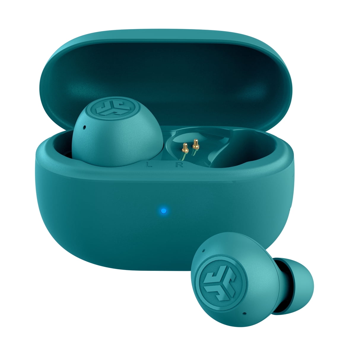 JLab GO Pop ANC True Wireless Earbuds, Charging Case, Teal