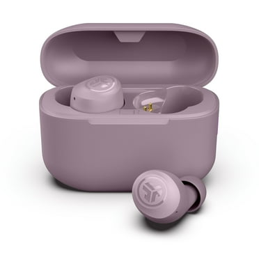 JLab Go Pop  True Wireless Earbuds, Mauve, Bluetooth, IPX4, Be Aware Mode, Customize Sound, Controls