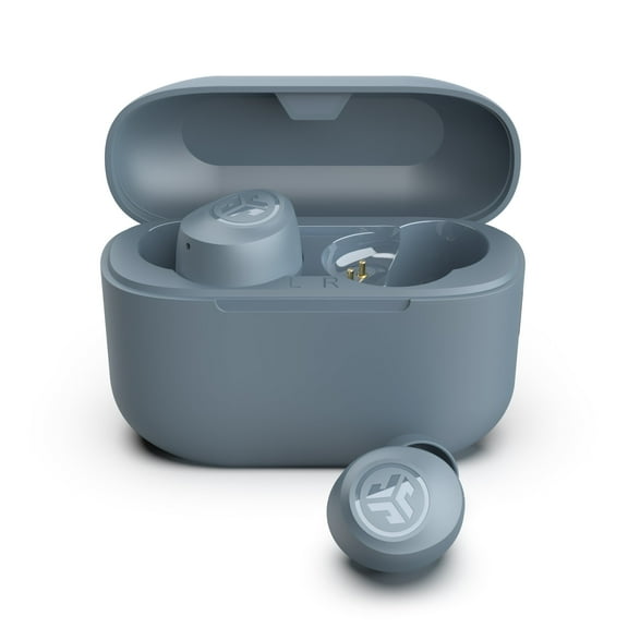 JLab Go Pop  True Wireless Earbuds, Slate, Bluetooth, IPX4, Be Aware Mode, Customize Sound, Controls