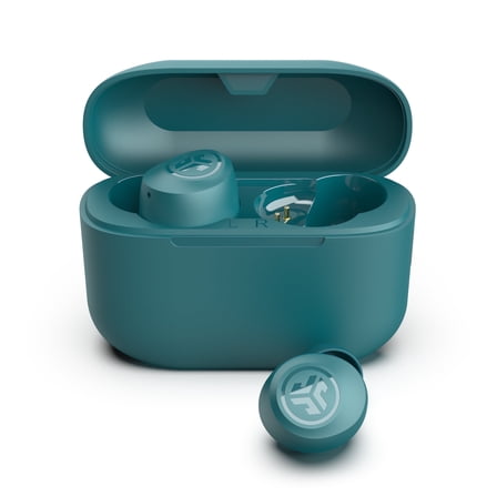 JLab Go Pop  True Wireless Earbuds, Teal, Bluetooth, IPX4, Be Aware Mode, Customize Sound, Controls