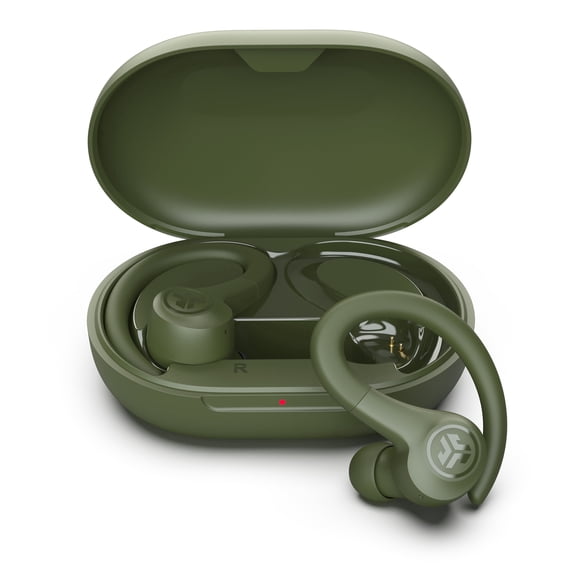 JLab Go Sport+ Wireless Workout Earbuds, 35+ Hr Playtime, Secure Earhook, Custom Sound/Controls, Green