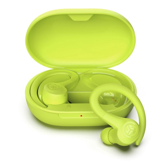 JLab Go Sport+ Wireless Workout Earbuds, 35 Hr Playtime, Secure Earhook, Custom Sound & Controls, Yellow