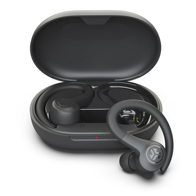 JLab Go Sport Wireless Workout Earbuds App Support C3 Clear Calling Secure Earhook Sport Design 32 Hour Bluetooth Playtime and 3 EQ Sound Settings Graphite Walmart