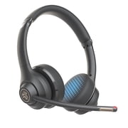 JLab GO Work Wireless On-Ear Headset, Gen 2, 55+ Hours USB-C Dongle Connection & Noise-Canceling Mic