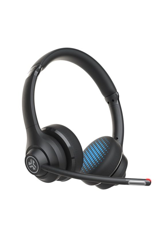 Go Work Wireless On-Ear Headset - Bluetooth or Wired Office Headset with Multipoint and 45+ Hours Playtime