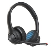 JLab Go Work Wireless On-Ear Headset - Bluetooth or Wired Office Headset with Multipoint and 45+ Hours Playtime