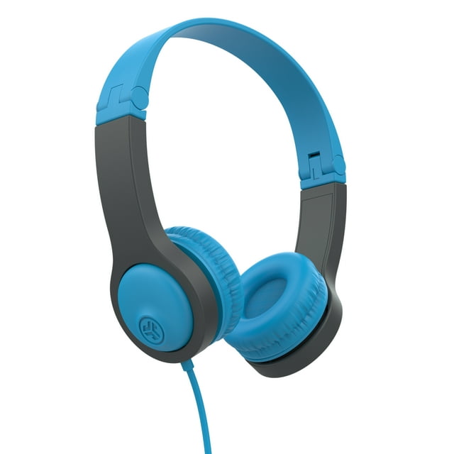 JLab JBuddies Folding Gen 2 Wired Headphones Blue & Gray