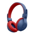 thumbnail image 1 of JLab JBuddies Studio 2 On-Ear Kids Wireless Headphones, Blue/Red, Volume Safe, Folding, 1 of 5